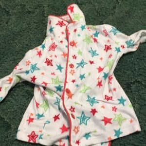 A Pj Set of Star Pants and A button comfy pj shirt